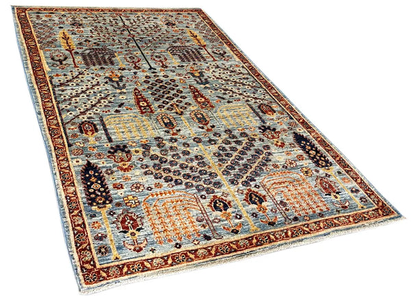 3'3"x5'3" Bakshiesh Hand Knotted