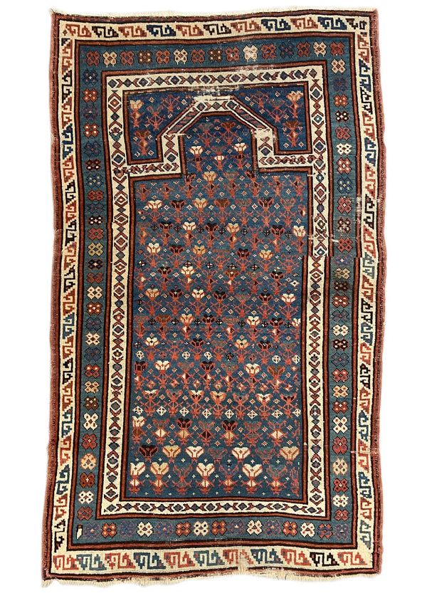 3'3"x5'5" Armenian Prayer Rug Hand Knotted