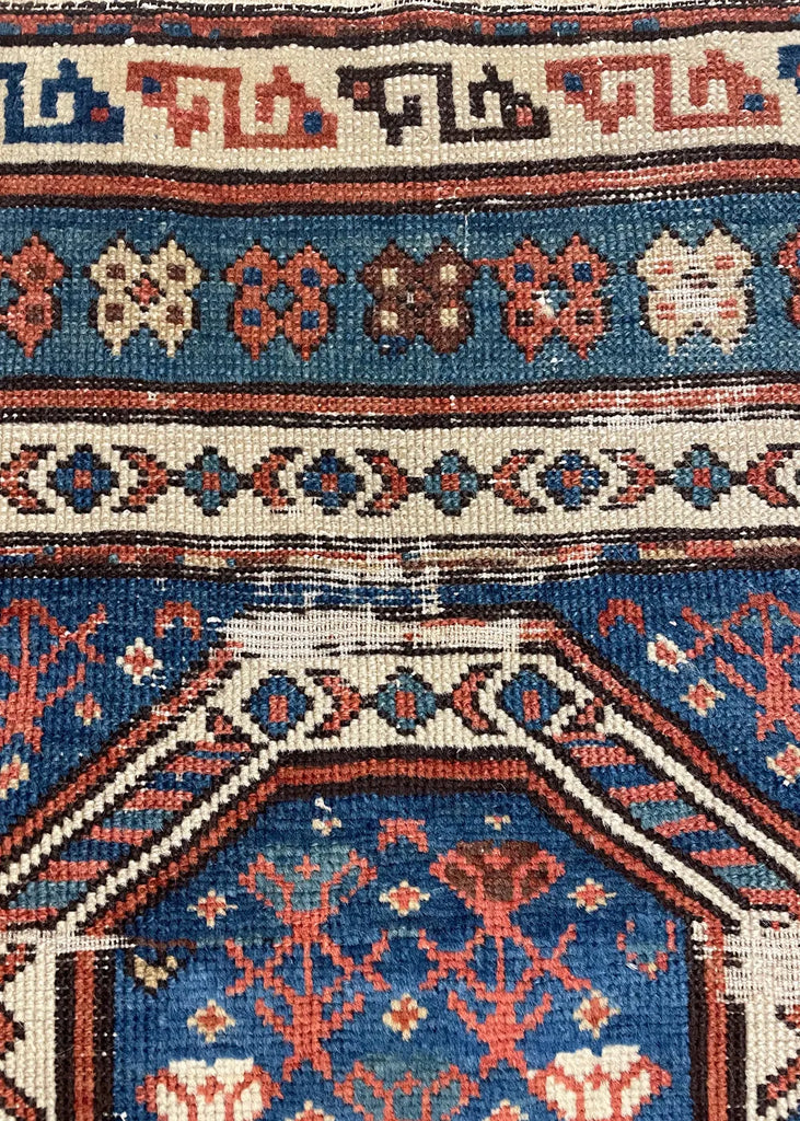 3'3"x5'5" Armenian Prayer Rug Hand Knotted