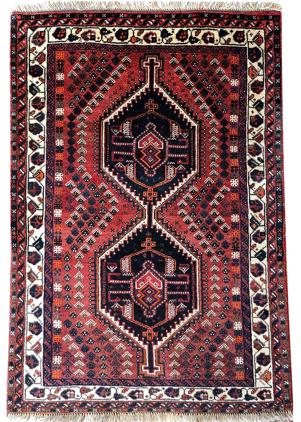 3'3"x5' Shiraz Hand Knotted