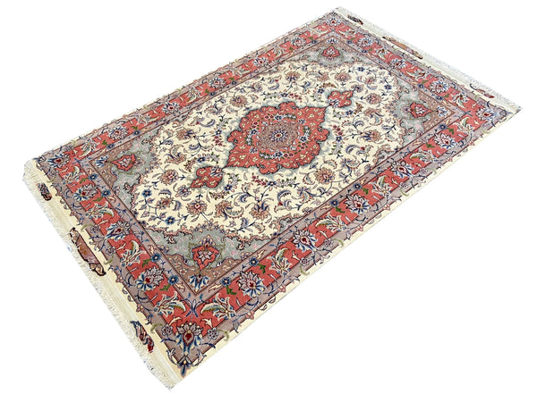 3'3"x5' Tabriz Hand Knotted