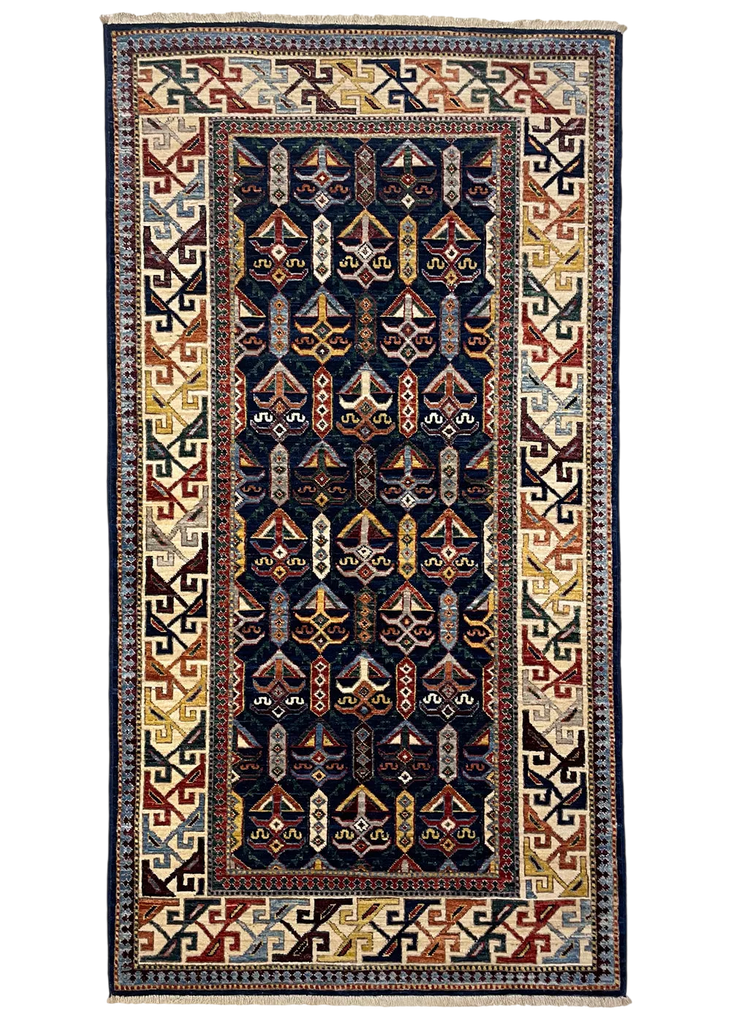 3'3"x6' Shirvan Hand Knotted