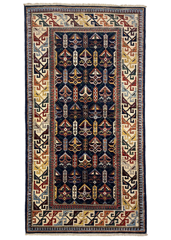 3'3"x6' Shirvan Hand Knotted