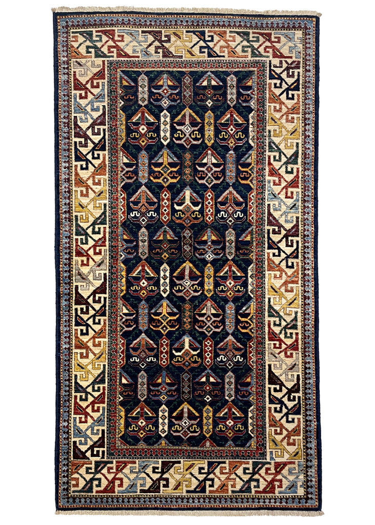 3'3"x6' Shirvan Hand Knotted