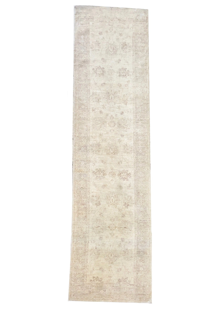 3'4"x12'9" W.W Peshawar Hand Knotted