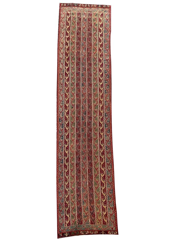 3'4"x14' Kirsehir Hand Knotted