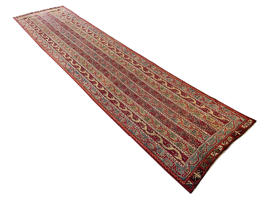 3'4"x14' Kirsehir Hand Knotted