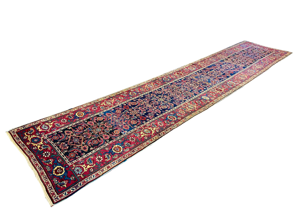 3'4"x16'9" Karabaugh Hand Knotted