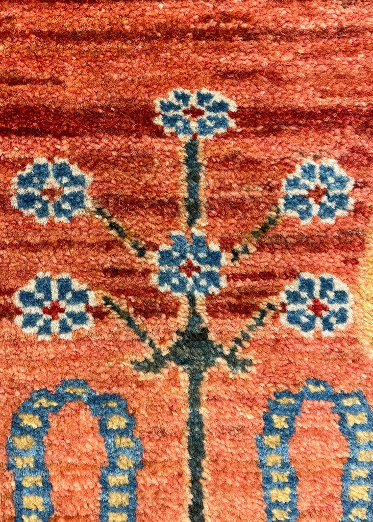 3'4"x3'11" Khamsehbaf Hand Knotted