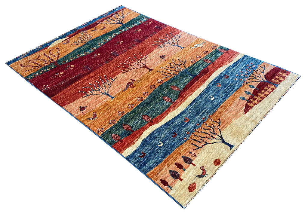 3'4"x4'10" Pak-Khorjeen Hand Knotted