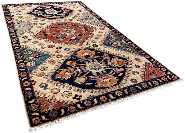 3'4"x4'11" Serab Hand Knotted