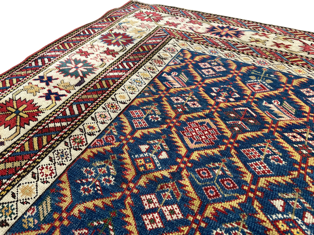 3'4"x4'2" Kuba Hand Knotted