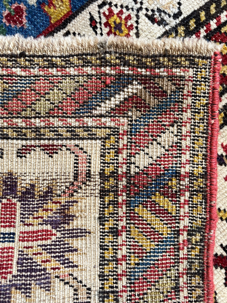3'4"x4'2" Kuba Hand Knotted
