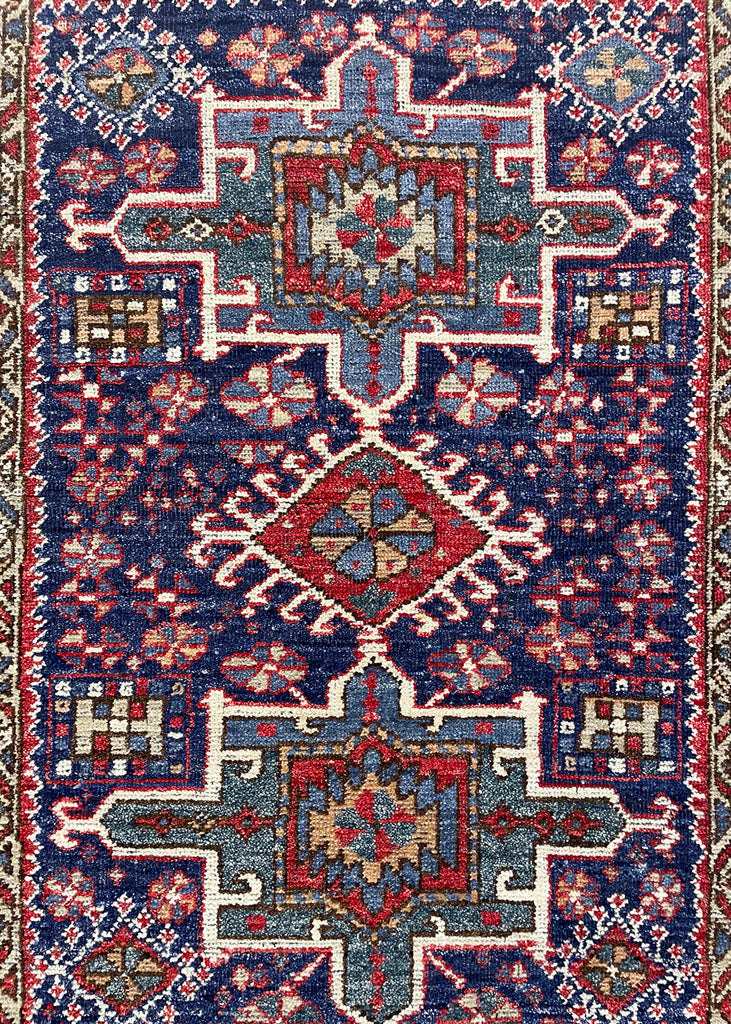 3'4"x4'4" Burano Karaja Hand Knotted