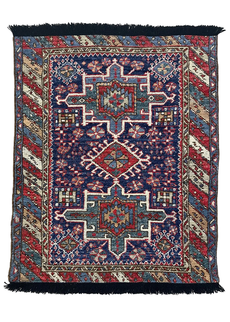 3'4"x4'4" Burano Karaja Hand Knotted