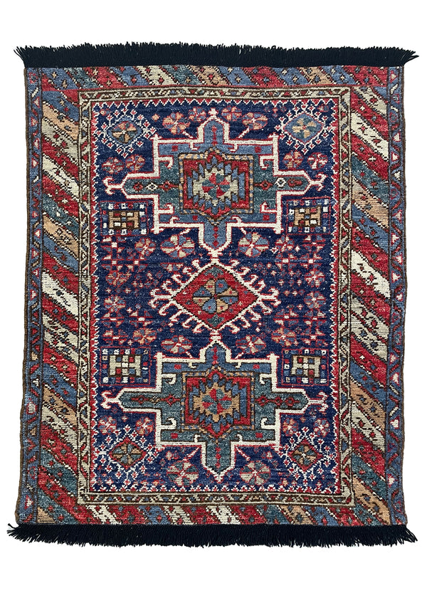 3'4"x4'4" Burano Karaja Hand Knotted