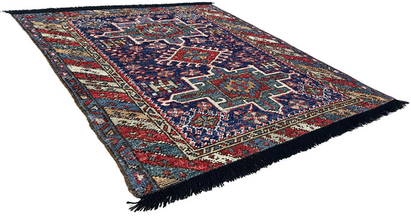 3'4"x4'4" Burano Karaja Hand Knotted