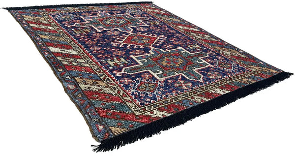 3'4"x4'4" Burano Karaja Hand Knotted