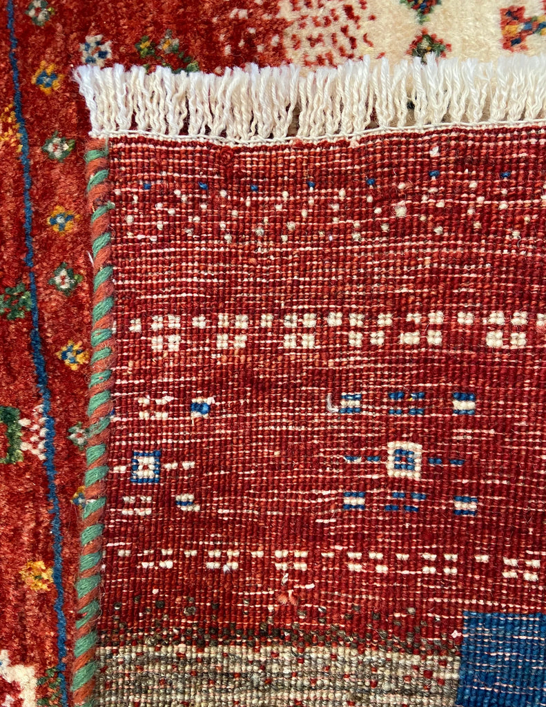 3'4"x4'6" Lori Gabbeh Hand Knotted