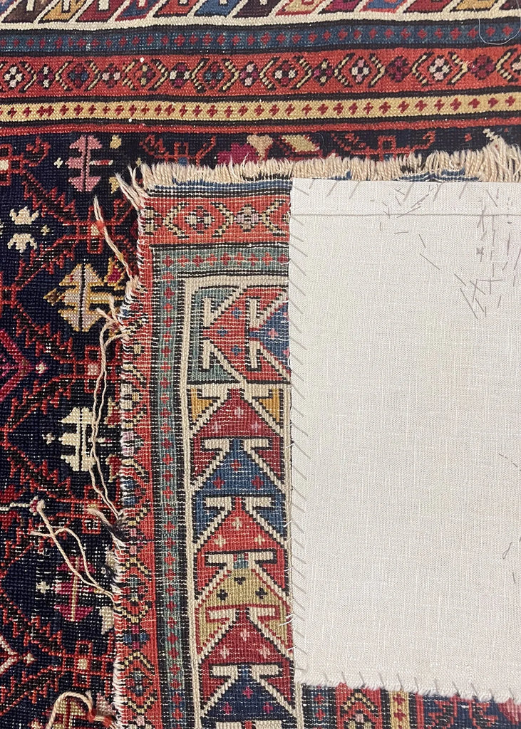 3'4"x4'8" Karabough Prayer Rug Hand Knotted