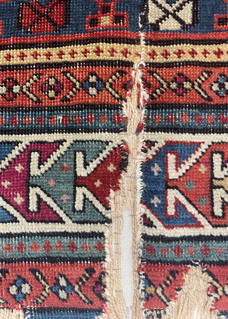 3'4"x4'8" Karabough Prayer Rug Hand Knotted
