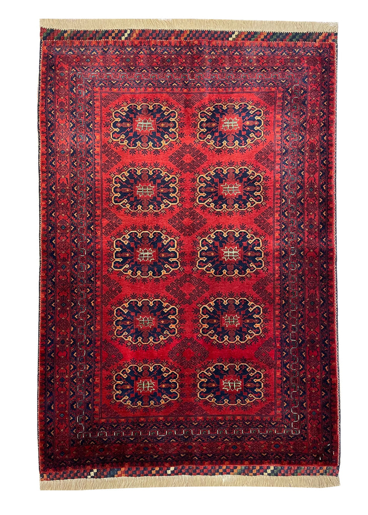 3'4"x4'9" Khal Mohamadi Hand Knotted