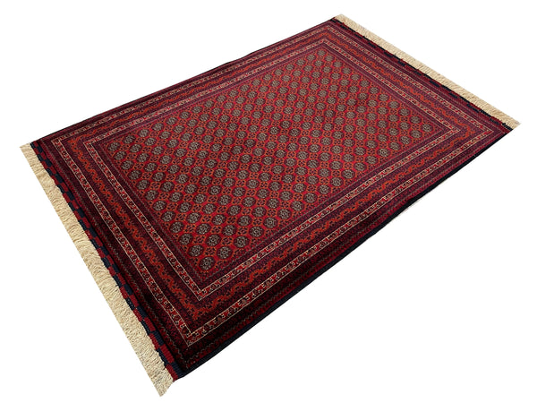 3'4"x4'9" Khoja Roshna Hand Knotted