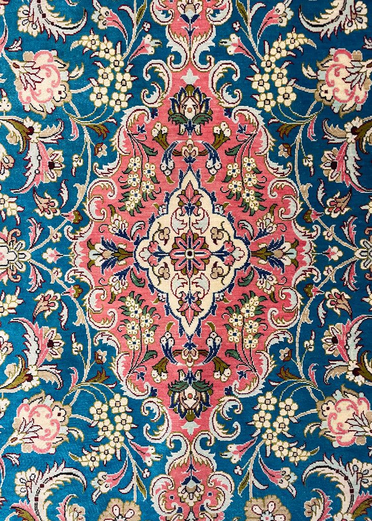 3'4"x5'1" Qum Hand Knotted