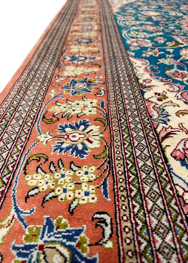 3'4"x5'1" Qum Hand Knotted