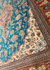 3'4"x5'1" Qum Hand Knotted