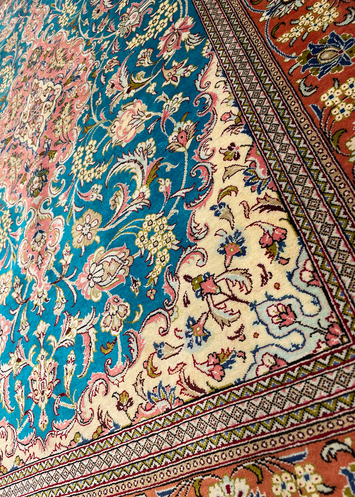 3'4"x5'1" Qum Hand Knotted