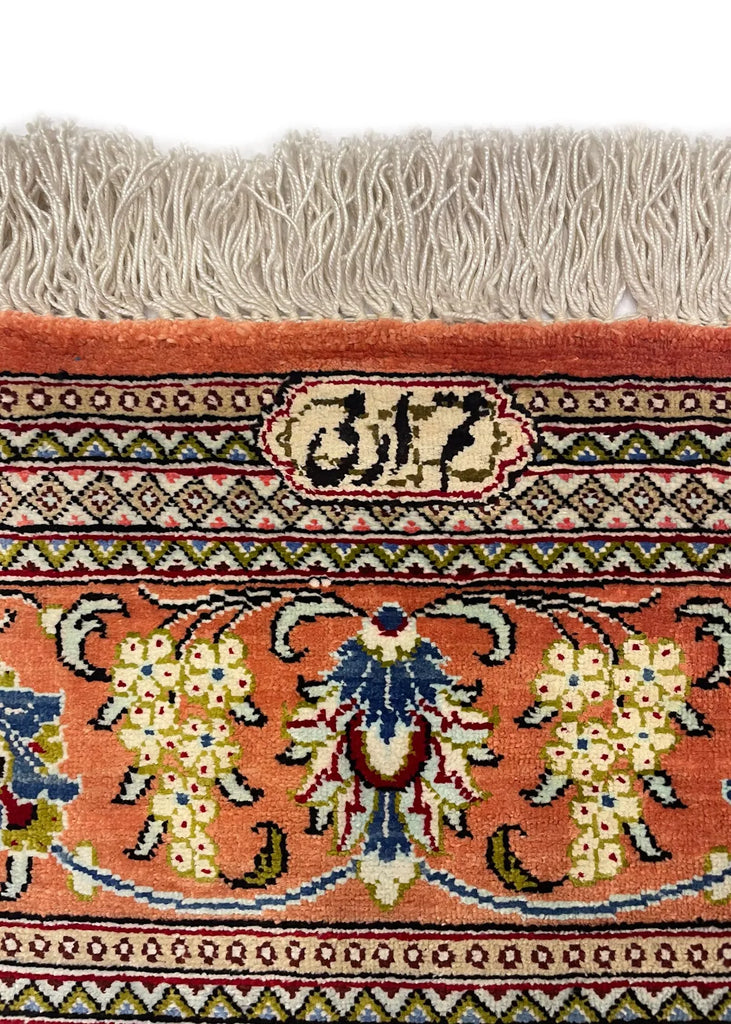 3'4"x5'1" Qum Hand Knotted