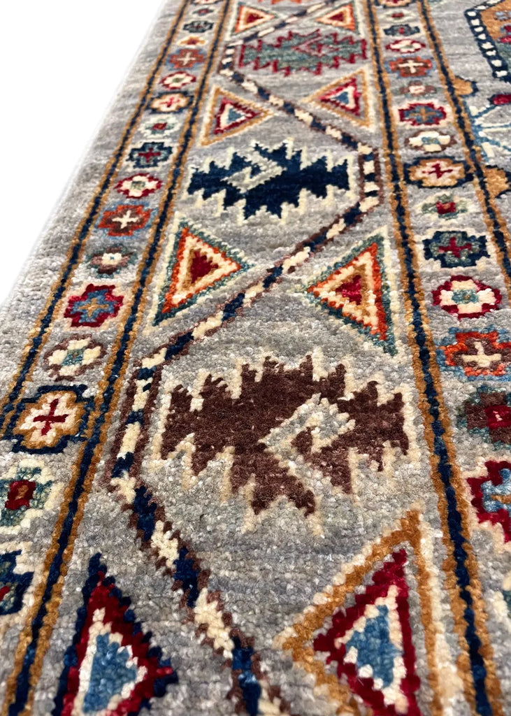 3'4"x5'1" Uzbek Hand Knotted
