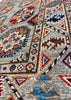 3'4"x5'1" Uzbek Hand Knotted