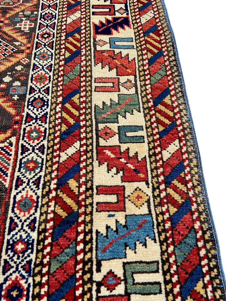3'4"x5'5" Kuba / Shirvan Hand Knotted