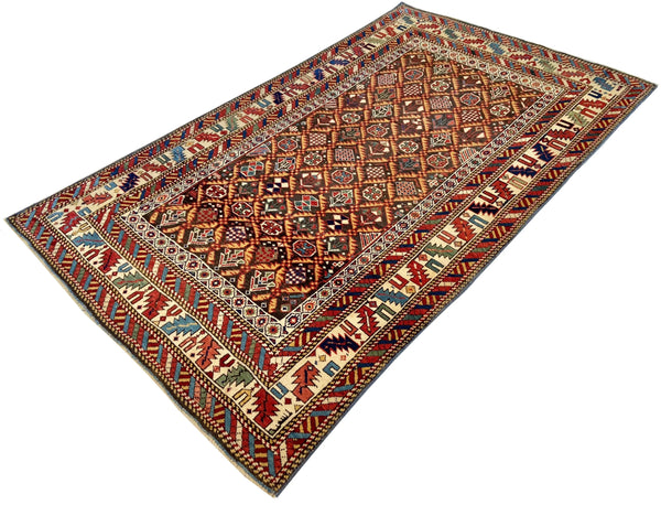 3'4"x5'5" Kuba / Shirvan Hand Knotted