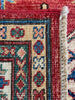 3'4"x5' Afghan-Kazak Hand Knotted
