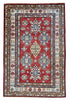 3'4"x5' Afghan-Kazak Hand Knotted