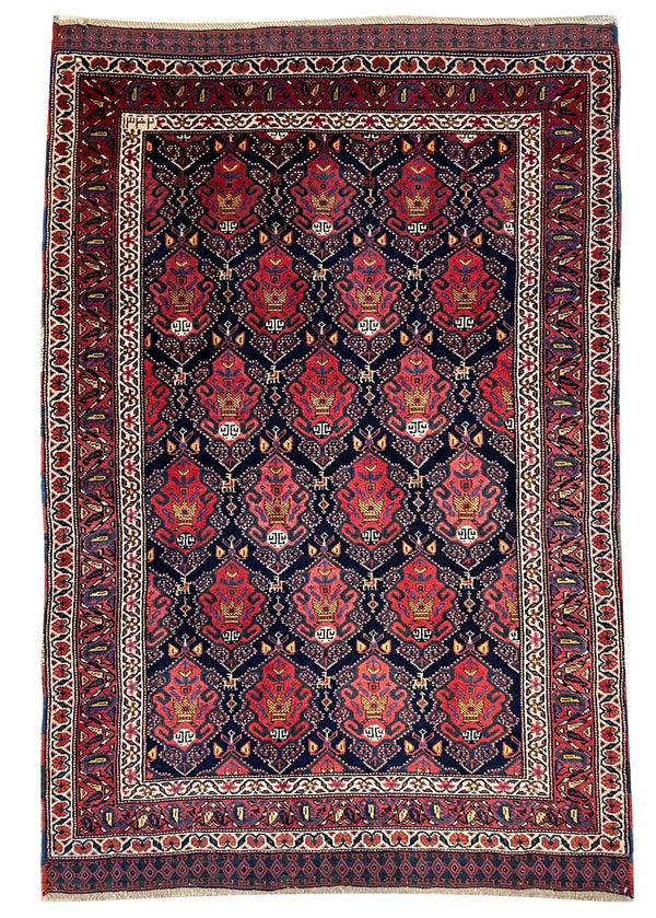 3'4"x5' Afshar "Presentation Piece" Hand Knotted