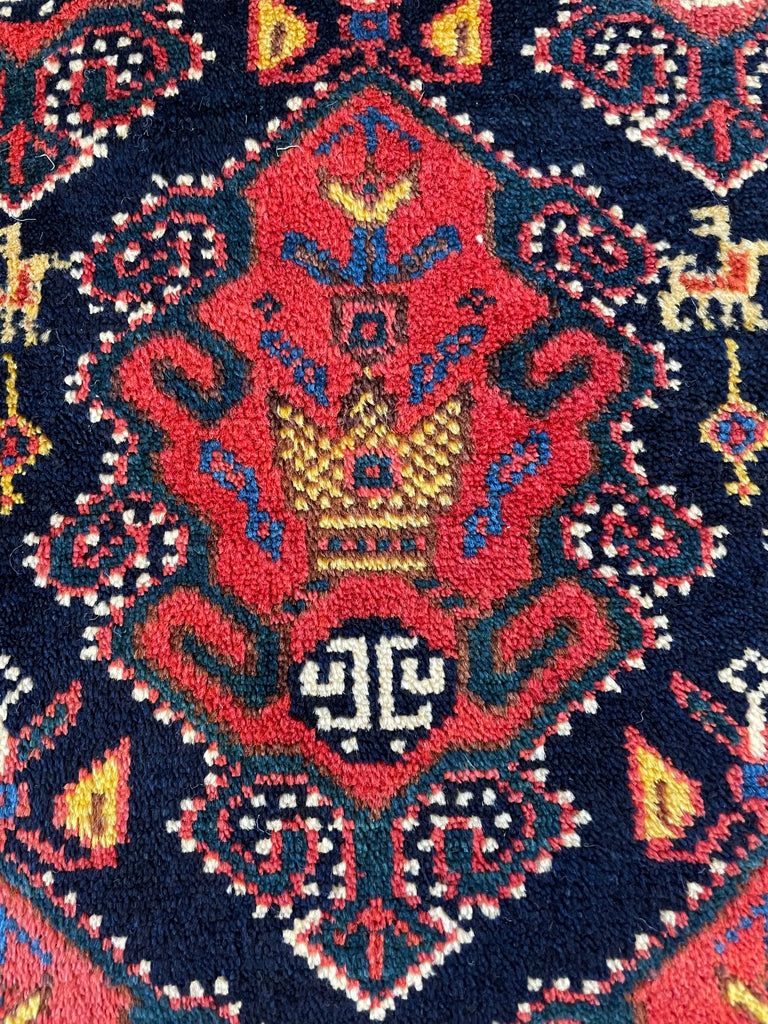 3'4"x5' Afshar "Presentation Piece" Hand Knotted
