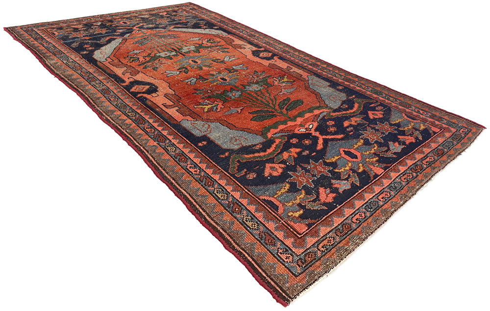 3'4"x6'8" Nahavand Hand Knotted