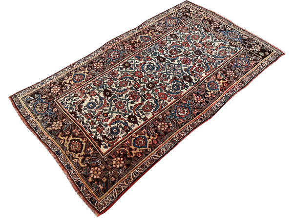 3'4"x6' Kurdish Bidjar Hand Knotted