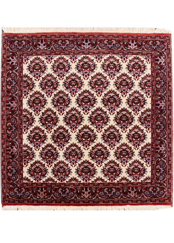 3'5"x3'6" Afshari Bidjar Hand Knotted