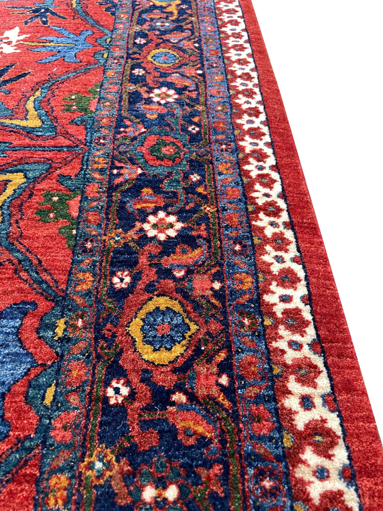 3'5"x4'11" Halvai Bidjar Hand Knotted