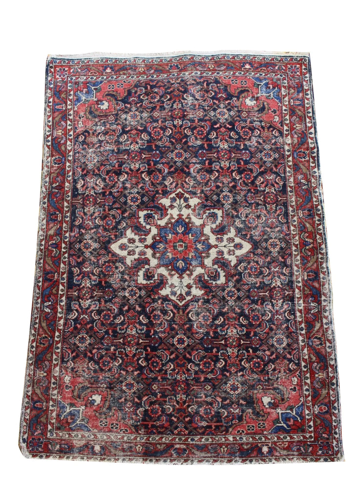 3'5"x4'11" Komat Hamadan Hand Knotted