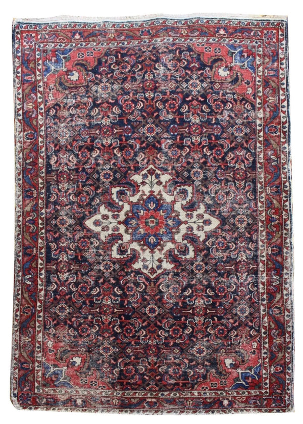 3'5"x4'11" Komat Hamadan Hand Knotted