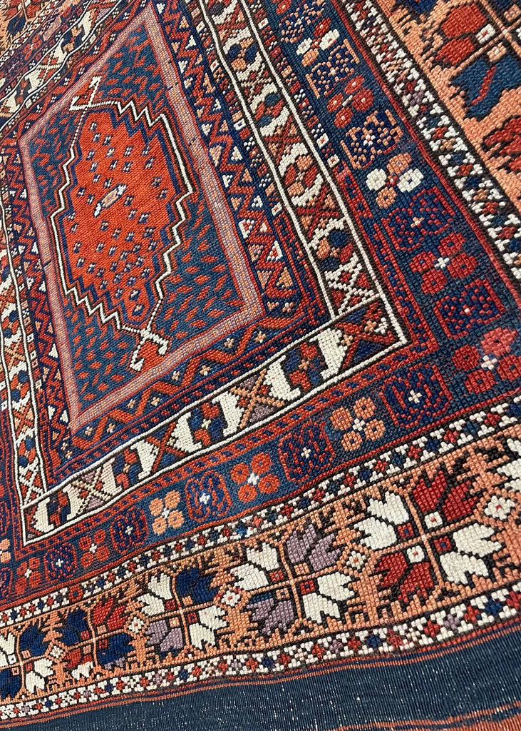 3'5"x4'6" Balikesir Yagcebedir Hand Knotted