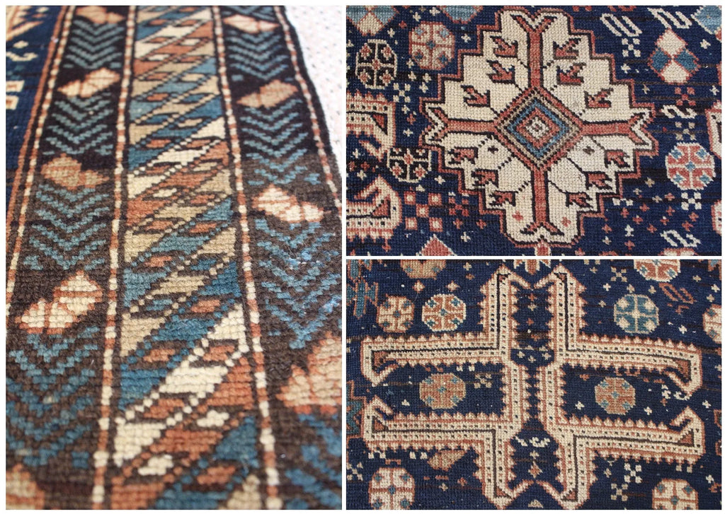 3'5"x4'6" Kuba Hand Knotted