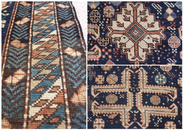 3'5"x4'6" Kuba Hand Knotted