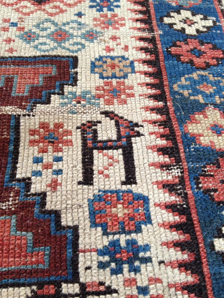 3'5"x4'7" Lesghi Hand Knotted